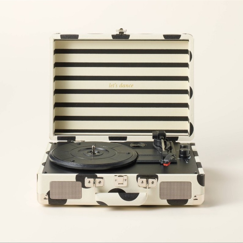 Striped Portable Record Player